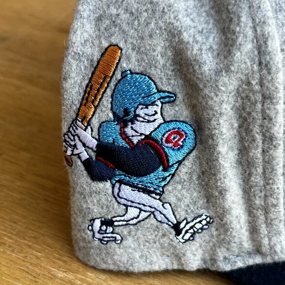 MITCHELL & NESS ATLANTA BRAVES MELTON WOOL PRO PINCH SNAPBACK HAT NEW - Picture 3 of 5